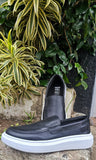 Sapato Mocassim Iate Couro Preto Kangu
