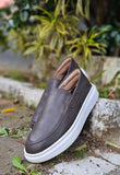 Sapato Mocassim Iate Couro Marrom Heicon