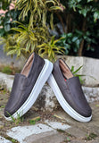 Sapato Mocassim Iate Couro Marrom Heicon