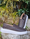 Sapato Mocassim Iate Couro Marrom Heicon