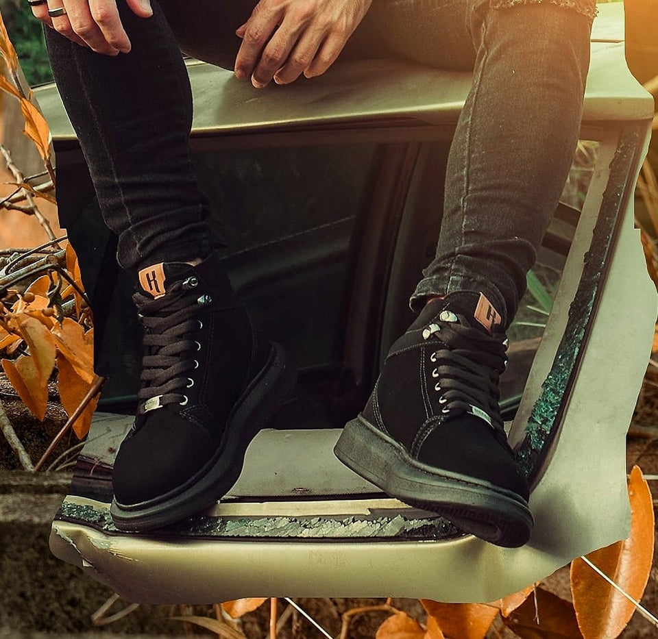Tênis Kangu All Boots Black Nobuck