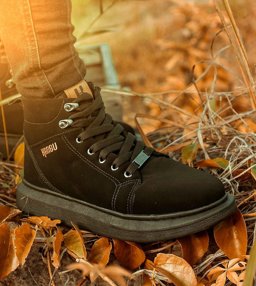 Tênis Kangu All Boots Black Nobuck