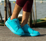 Tênis Kangu Oversized Courino sintético Azul aurora