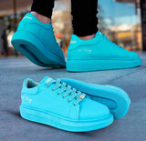 Tênis Kangu Oversized Courino sintético Azul aurora