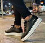 Tênis Kangu Oversized Black solado branco
