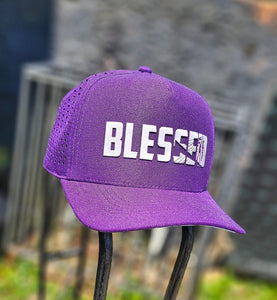 Boné Aba Curva BLESSED ROXO