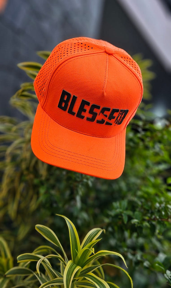 Boné Aba Curva BLESSED LARANJA NEON
