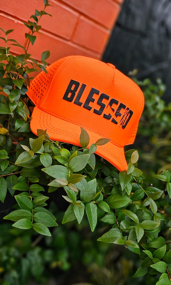 Boné Aba Curva BLESSED LARANJA NEON