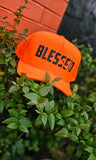Boné Aba Curva BLESSED LARANJA NEON