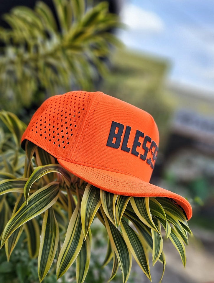 Boné Aba Curva BLESSED LARANJA NEON