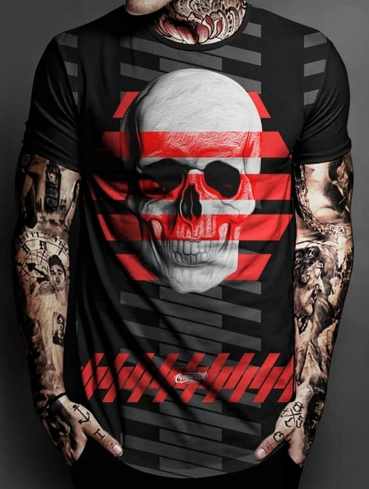 T-shirt Skull Red