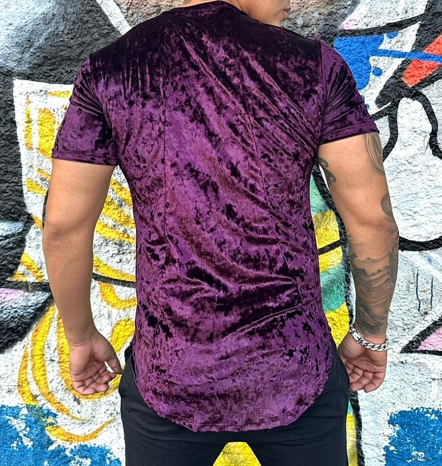 T-shirt Glossy Purple