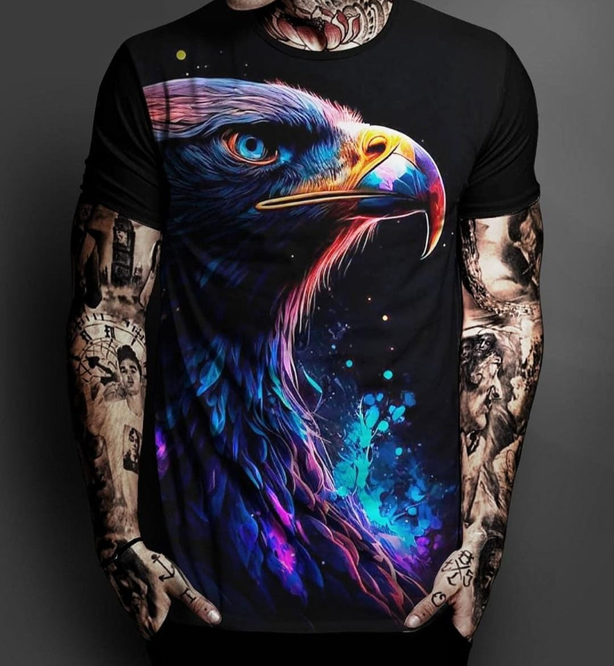 T-shirt Águia Neon Black
