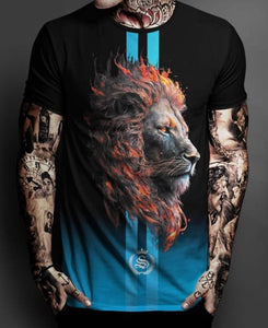 T-shirt Lyon Fire Black