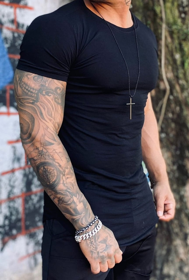 T-shirt Viscolycra Preta