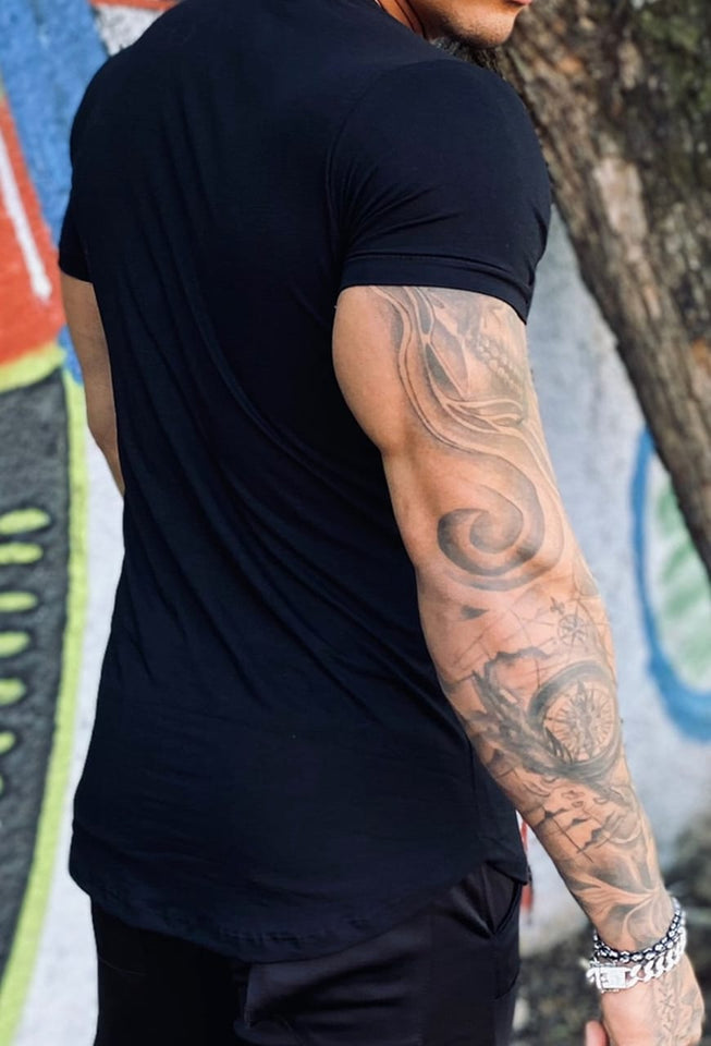 T-shirt Viscolycra Preta