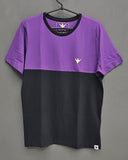 T-shirt Evoque Bicolor Roxa