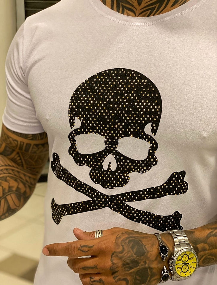 ✨️ T-shirt PREMIUM SKULL WHITE ✨️