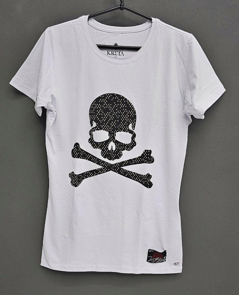 ✨️ T-shirt PREMIUM SKULL WHITE ✨️