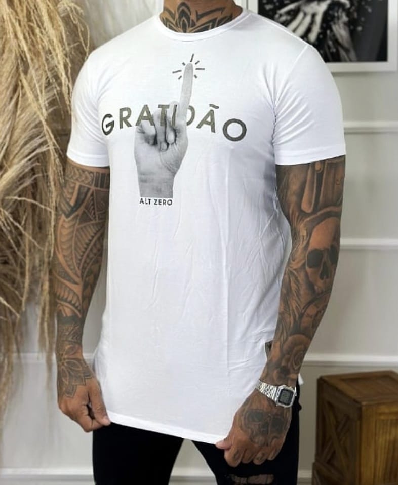 ✨️ T-shirt GRATIDÃO WHITE ✨️
