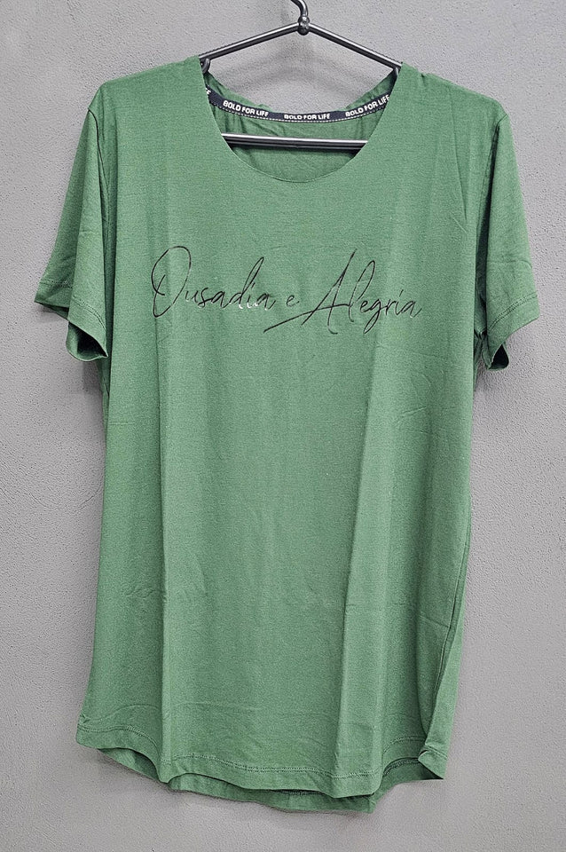 ✨️ T-shirt OUSADIA E ALEGRIA ✨️