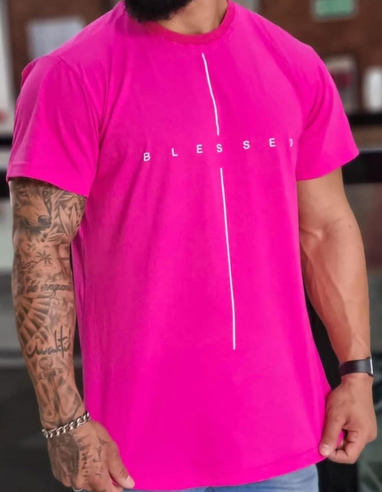 T-shirt Blessed Pink