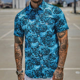 Camisa FB Folhas Blue