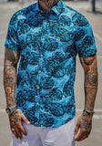 Camisa FB Folhas Blue