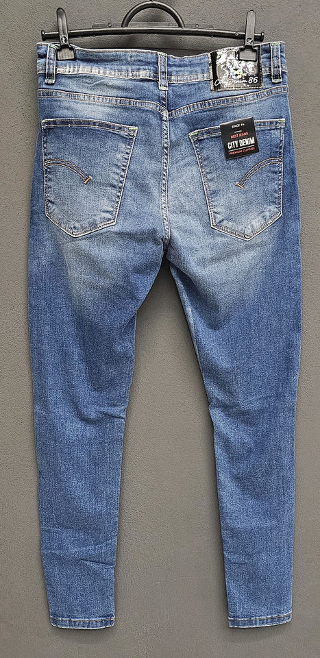 ✨️ Calça Skinny City Destroyed Riscas ✨️