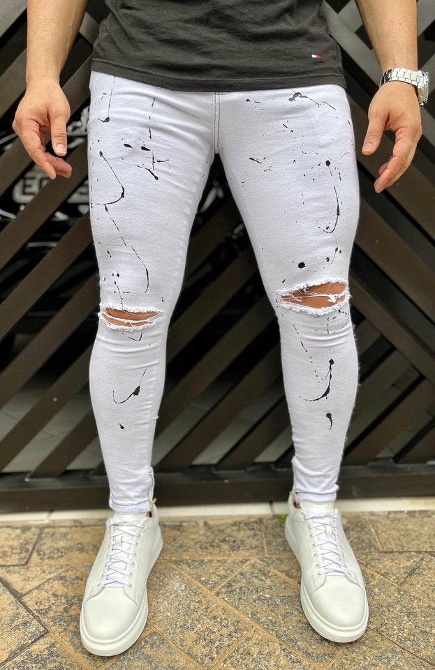 ✨️ Calça Skinny Jst Destroyed White ✨️