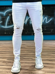 ✨️ Calça Skinny City Destroyed White ✨️