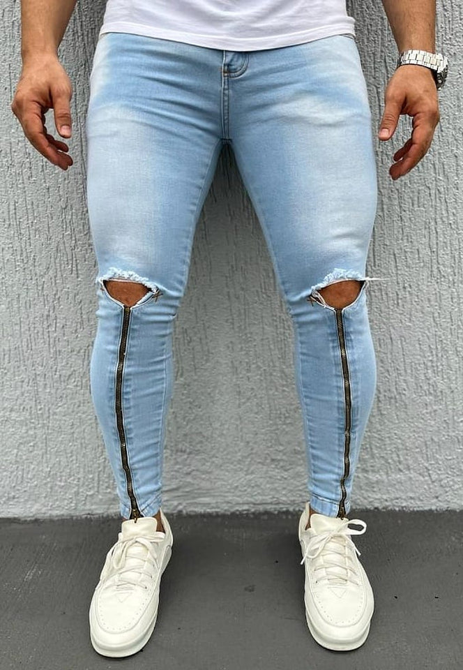 Calça Skinny Jst Destroyed Zíper