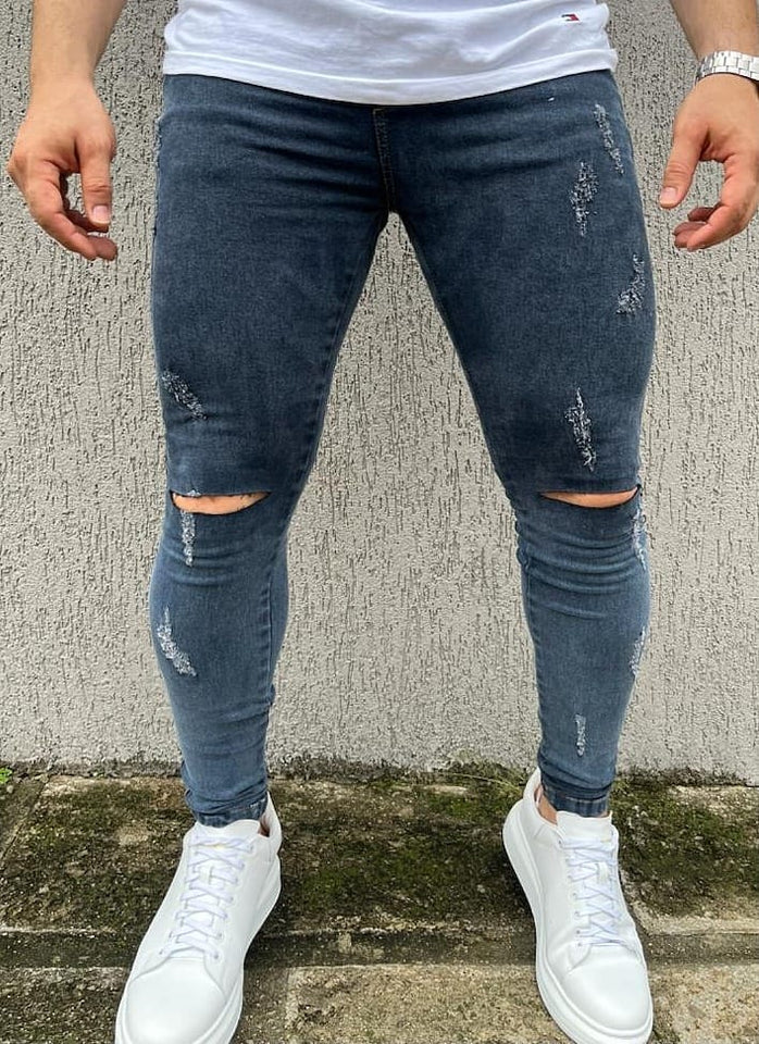 Calça Skinny Jst Destroyed Degradê