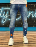 ✨️ Calça Destroyed City Orange ✨️