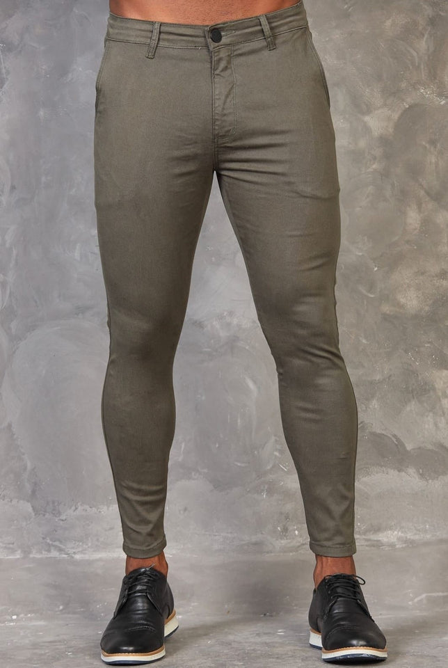 Calça Alfaiataria Skinny Codi Verde Militar