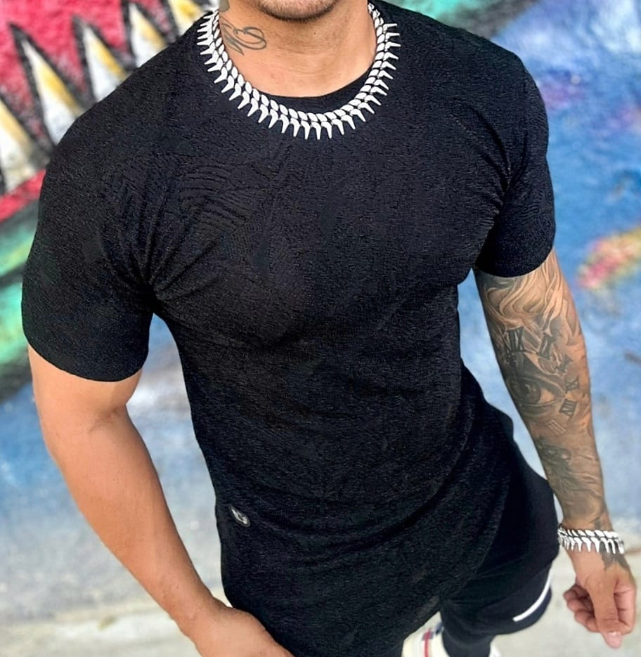 ✨️ T-shirt BITON Flowers Black ✨️