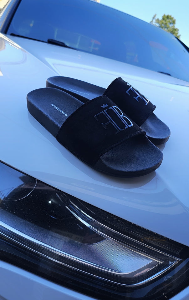 Slide FB Exclusive Suede Black