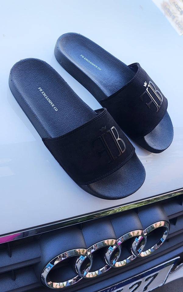 Slide FB Exclusive Suede Black