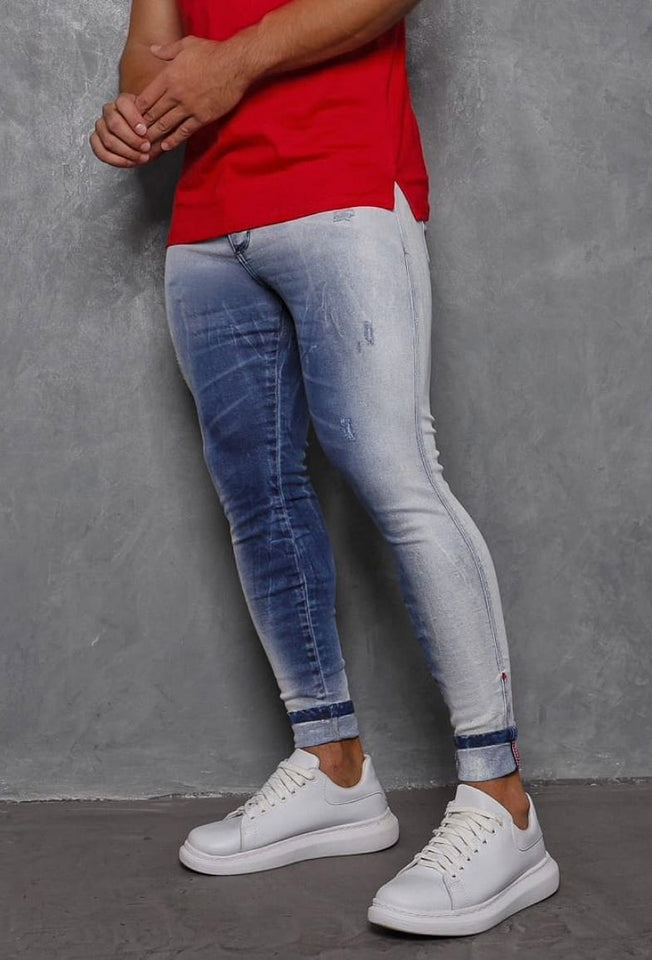 Calça Destroyed Codi Bicolor