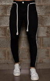 Calça Destroyed Codi Black Faixa Lateral