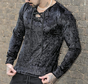 Manga Longa Exalt Veludo Black