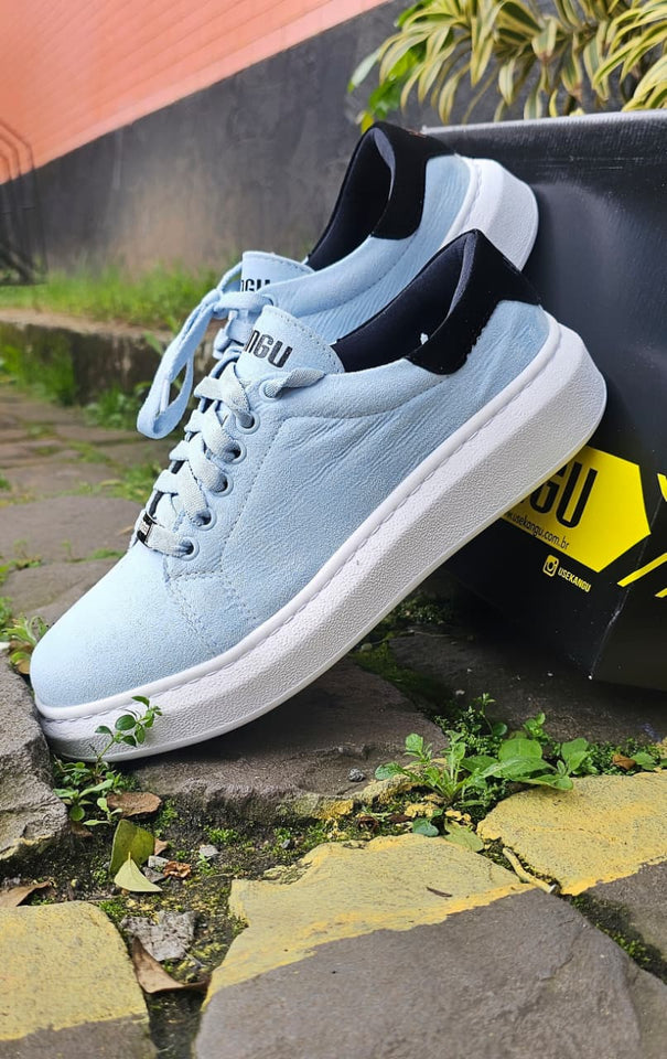 Tênis Kangu Over Resort Suede Áqua