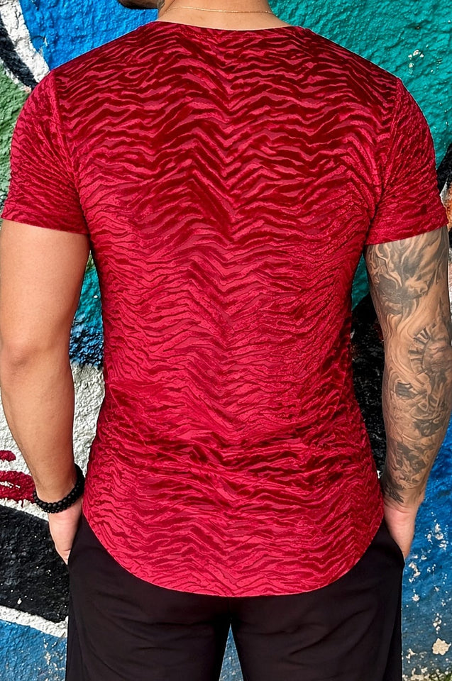 T-shirt Animal Print Red