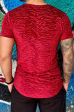 T-shirt Animal Print Red