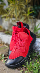 Tênis Meia Kangu Aspiral Rush Vermelho com Preto