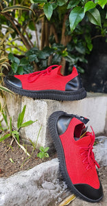 Tênis Meia Kangu Aspiral Rush Vermelho com Preto