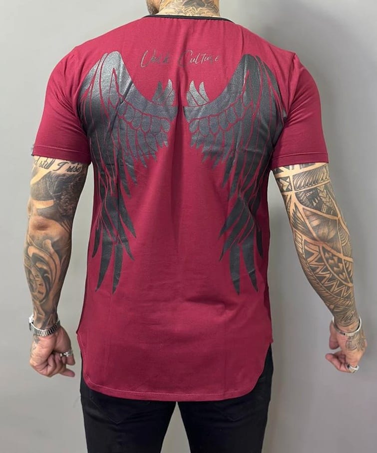 T-shirt Volk Bordô Asas