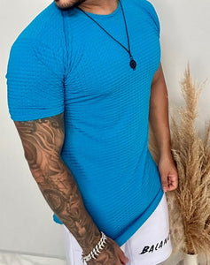 T-shirt Premium Rendada Azul