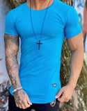 T-shirt Viscolycra Azul Celeste