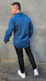 Camisa Premium Exalt Azul Manga Longa
